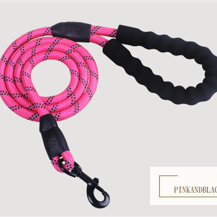 Reflective Dog Leash – Heavy Duty Nylon Pet Dog Lead Rope for Small, Medium & Large Dogs – Padded Handle for Walking & Training