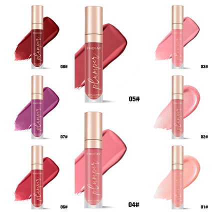 Phofay 3D Glass Plumping Gloss – High-Shine Lip Maximizer