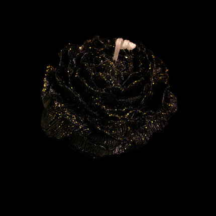 Sexy Low-Temperature Candles – 40°C Safe Melting Wax – Peony & Rose Flower Shape with Gold Gilding – Sensual Romantic Gift for Couples