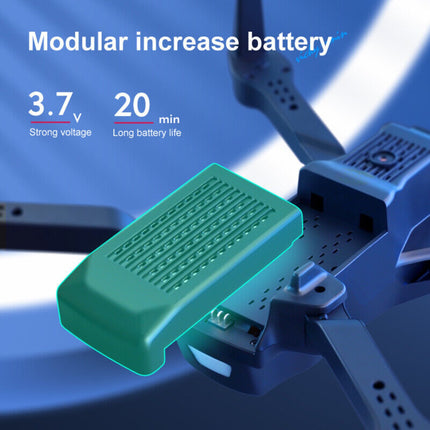 V13 RC Drone with 6K HD Dual Camera – WiFi FPV Foldable Quadcopter – Smart Obstacle Avoidance – 2 Batteries Included for Long Flight Time