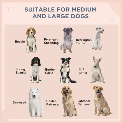 Luxury Rattan Outdoor Dog Bed with Removable Canopy – All-Weather Wicker Pet Daybed – Charcoal Gray Sofa with Washable Cushion for Medium & Large Dogs