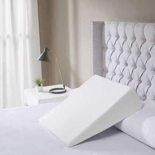 Adjustable Backrest Wedge Pillow – Triangular Reading Pillow for Bed & Sofa – Ergonomic Lumbar Support Cushion with Removable Cover