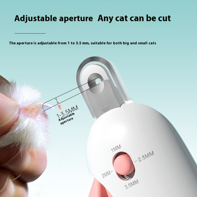 Professional Cat Nail Clippers with Gravity Push Mechanism – Ergonomic Pet Nail Trimmer for Cats & Small Dogs – Safe and Precise Grooming Tool