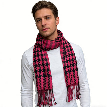 Textured Jacquard Weave Plush Scarf – Warm & Luxurious Wrap for Elegant Evenings & Everyday Style