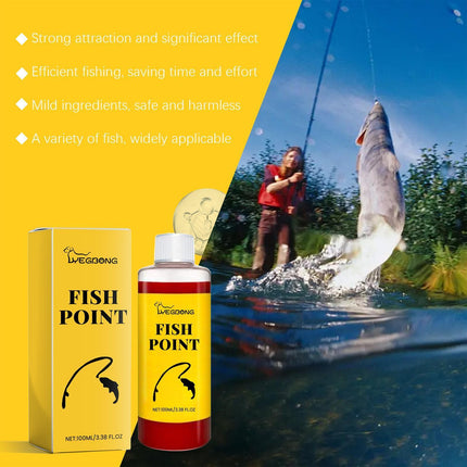 Yegebang Red Worm Liquid Attractant – High Concentration Fish Bait Additive – Natural Scent Stimulant for Carp, Tilapia, and Trout