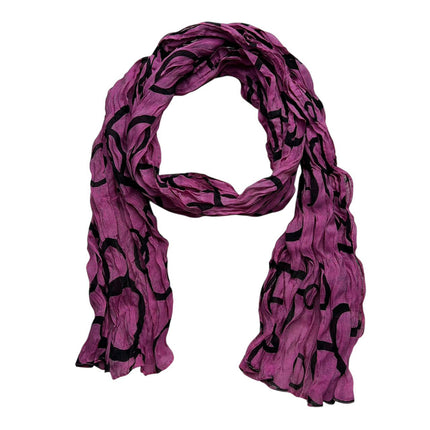 Vibrant Crinkle Texture Fashion Scarf – Soft Lightweight Neck Wrap and Shawl for Daily Wear, Travel & Gifting