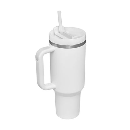 Oversized 40oz Travel Mug with Straw – Spill-Proof Insulated Water Bottle for Gym, Office & Road Trips