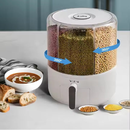 Airtight Pet Food Storage Container – Large Capacity Cereal & Grain Bin with Measuring Cup – Moisture-Proof Sealed Bucket for Cat & Dog Food