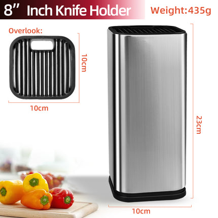 3-in-1 Compact Kitchen Rack – Countertop Knife Block & Chopping Board Stand