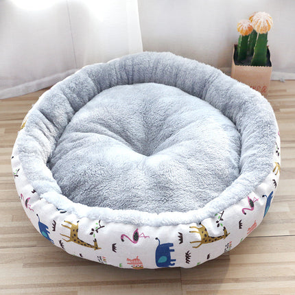 Calming Dog & Cat Donut Bed – Ultra Soft Plush Round Pet Bed – Self-Warming Faux Fur Marshmallow Bed for Better Sleep