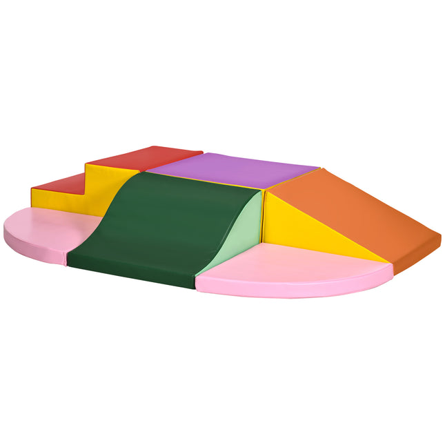 6-Piece Foam Climbing Blocks for Toddlers – Soft Play Set for Climbing, Crawling and Sliding – Indoor Sensory Activity Center for Kids Ages 1-3