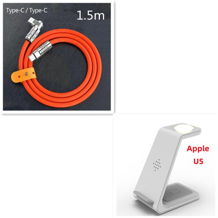 3-in-1 Fast Wireless Charging Station – Foldable Magnetic Charging Dock for iPhone, Apple Watch & AirPods – Universal Quick Charge Stand