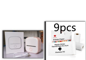 Mini Portable Thermal Printer - Wireless Bluetooth Pocket Printer for Photos, Study Notes & Labels - Inkless Mobile Photo Printer for iOS & Android