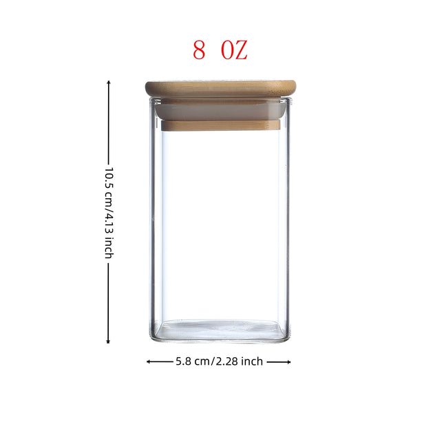 Minimalist 24-Pcs Spice Organizer Set – High-Quality Glass Jars with Natural Bamboo Lids & Collapsible Funnel