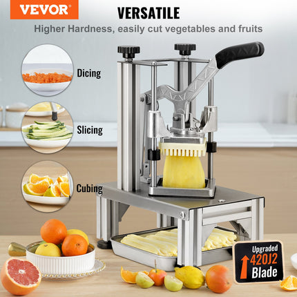 Professional Vegetable & Fruit Chopper Set – Multi-Blade Easy Dicer with Catch Tray & Ergonomic Handle