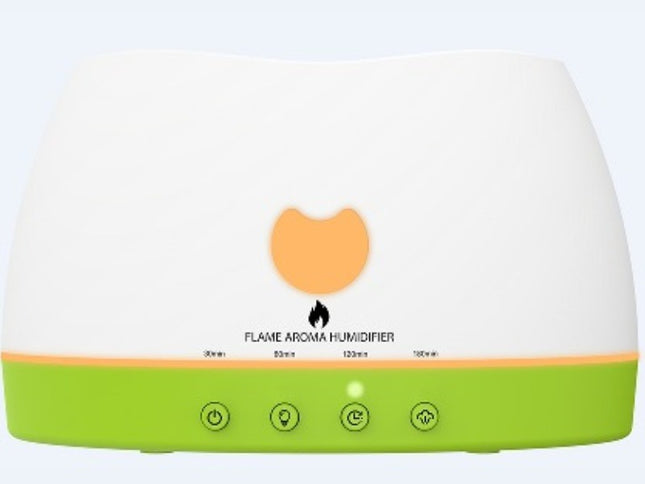 Essential Oil Diffuser with Flame Light – Ultrasonic Cold Mist Humidifier for Baby & Home – Aromatherapy Fragrance Diffuser – USB Powered
