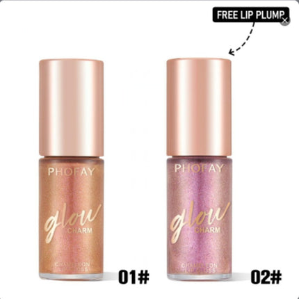 Phofay Crystal Shimmer Lip Glaze – Ultra-Hydrating Sparkle Gloss