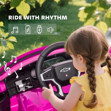 12V Electric Ride-On Car for Kids – Stylish Pink SUV with Parental Remote Control – Spring Suspension, LED Lights & Music Player