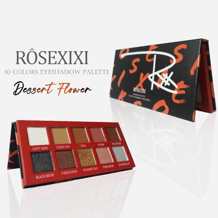 RoseXiXi 10-Color Enchanted Eyeshadow Palette – Highly Pigmented Matte & Shimmer