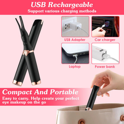 2-in-1 Hybrid Lash Curler – Professional Electric Lifting Tool for All-Day Natural Curls