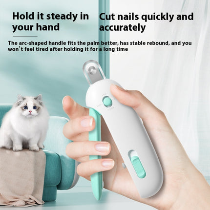 Professional Cat Nail Clippers with Gravity Push Mechanism – Ergonomic Pet Nail Trimmer for Cats & Small Dogs – Safe and Precise Grooming Tool