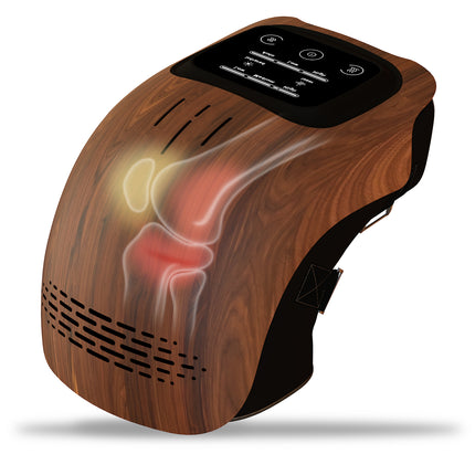 Intelligent Knee Massager with Heat & Vibration – Infrared Laser Therapy for Joint Pain Relief – Cordless Rechargeable Knee Care Device