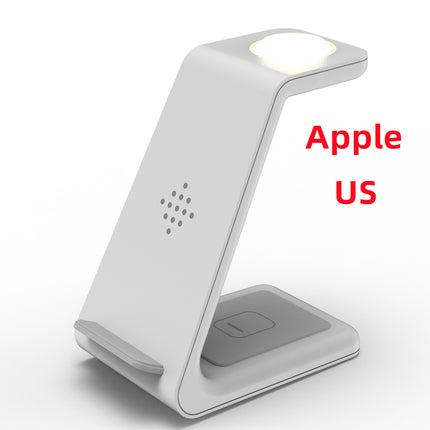 3-in-1 Fast Wireless Charging Station – Foldable Magnetic Charging Dock for iPhone, Apple Watch & AirPods – Universal Quick Charge Stand