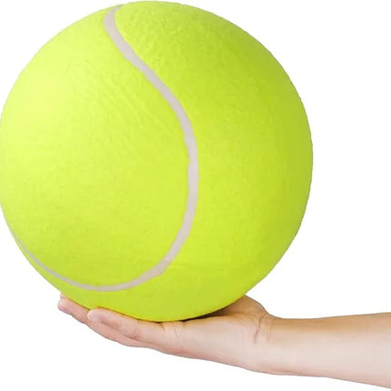 9.5" Giant Tennis Ball for Dogs – Inflatable Oversize Pet Toy for Outdoor Fun – Jumbo Interactive Ball for Small, Medium, and Large Dogs