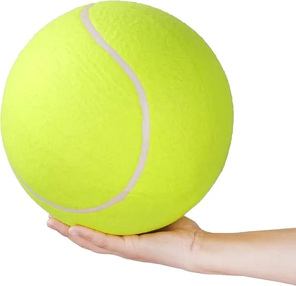 9.5" Giant Tennis Ball for Dogs – Inflatable Oversize Pet Toy for Outdoor Fun – Jumbo Interactive Ball for Small, Medium, and Large Dogs