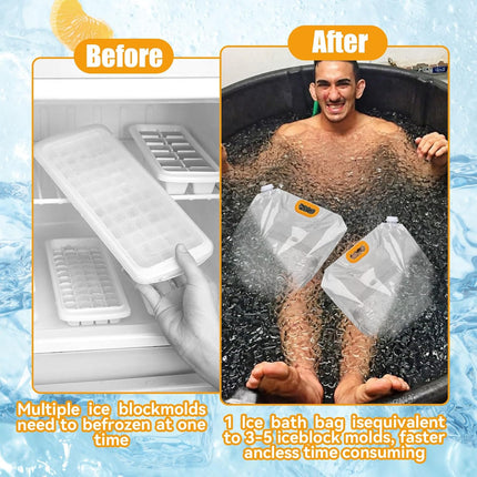 Portable Ice Bath Bags – Dual 10L Cold Plunge System for Muscle Recovery & Outdoor Wellness
