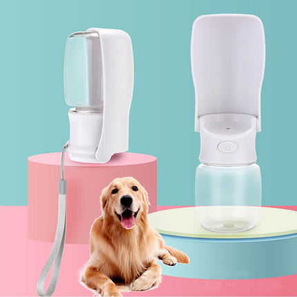 Portable Dog Water Bottle – 2-in-1 Foldable Pet Water Dispenser for Walking – Leak-Proof Travel Bowl for Dogs & Cats (BPA Free)