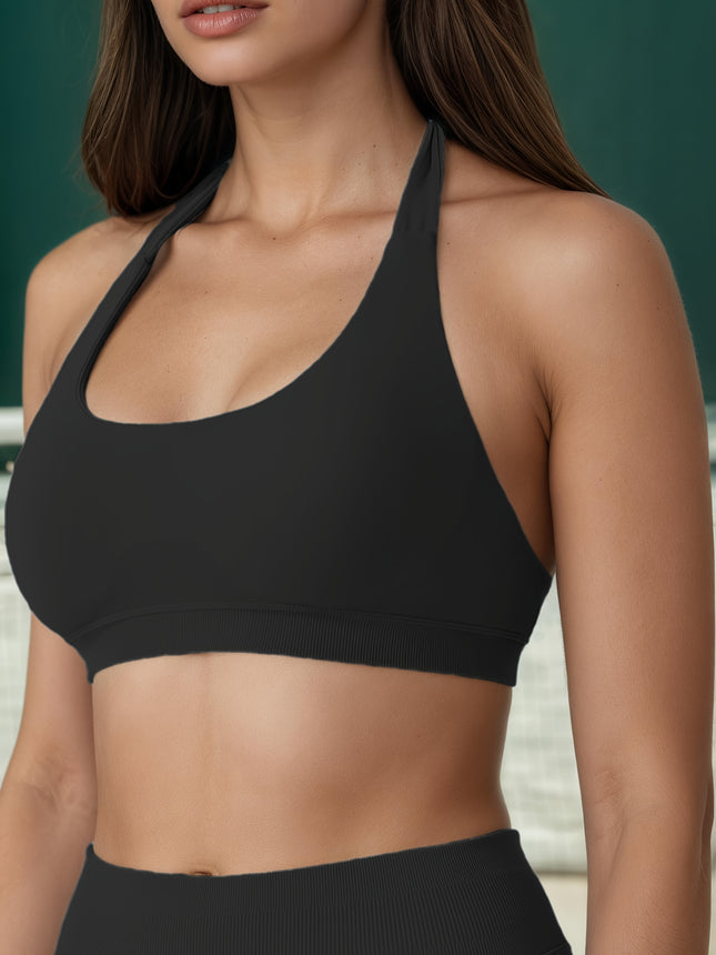 High-Impact Running Sports Bra – Moisture-Wicking Workout Top – Full Support Wireless Gym Bra for HIIT, Cardio & Athletics