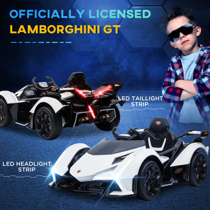 12V Kids Electric Ride-On Car – Sleek Black SUV with Parental Remote Control – Spring Suspension & LED Lights – Battery Powered Power Wheel