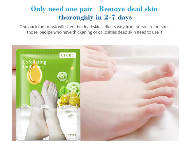 Exfoliating Foot Spa Socks – Remove Dead Skin, Calluses & Cracked Heels
