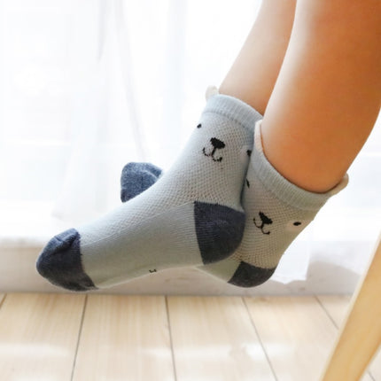 5-Pack Kids Breathable Summer Socks – Thin Mesh Cotton Socks for Boys & Girls – Soft & Sweat-Absorbing Daily Wear
