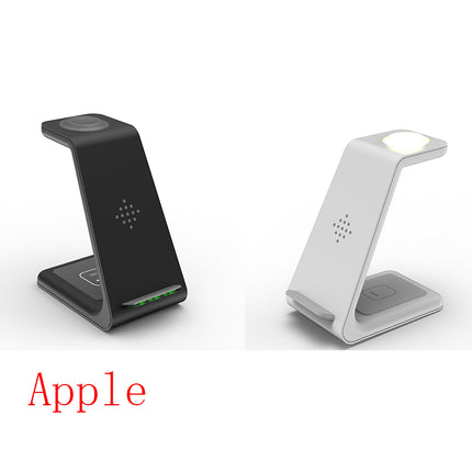 3-in-1 Fast Wireless Charging Station – Foldable Magnetic Charging Dock for iPhone, Apple Watch & AirPods – Universal Quick Charge Stand