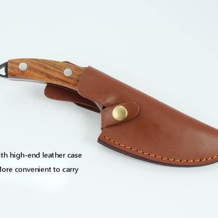 Hand-Forged Boning Knife – High Carbon Steel Butcher Knife for Meat Cleaving – Full Tang Kitchen & Outdoor Camping Knife