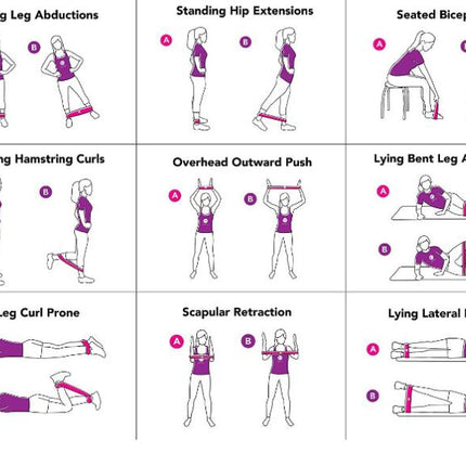 Professional Resistance Loop Bands – Heavy Duty Pull-Up Assist Bands for Home Gym – Durable Latex Exercise Bands for Strength Training & Stretching