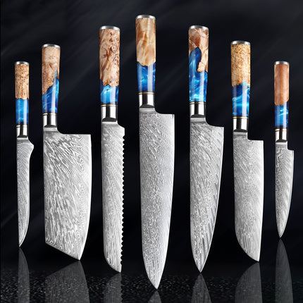 ProChef™ Ultimate Kitchen Knife Set – High-Carbon Stainless Steel Chef & Cleaver Trio