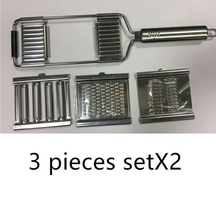 3-in-1 Stainless Steel Handheld Grater – Multi-Functional Vegetable Slicer & Fruit Shaver