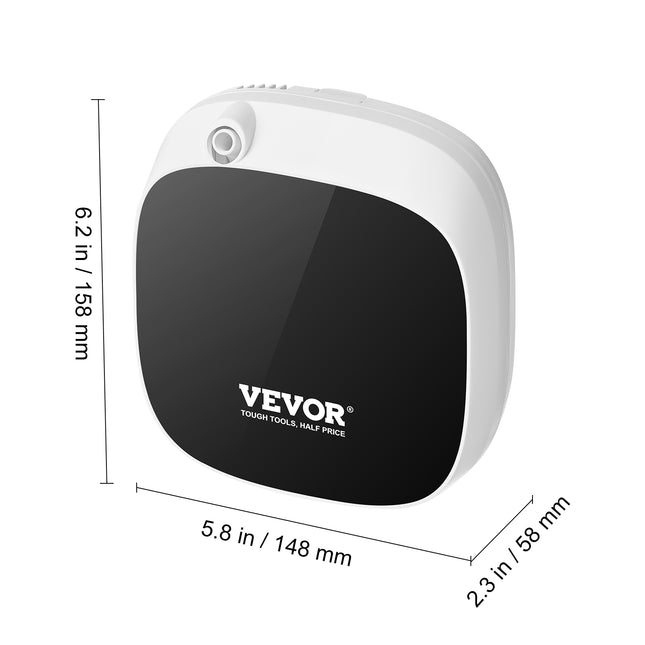VEVOR Waterless Scent Air Machine – Cold Air Diffusion Technology – Smart Essential Oil Diffuser with USB/Battery Power for Home, Spa & Office