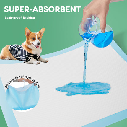 Ultra-Absorbent Puppy Training Pads – Leak-Proof & Quick-Drying Disposable Dog Pads – 5-Layer Protection Pee Pads for Puppies and Senior Dogs