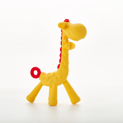 Baby Giraffe Teething Toy – Soft Silicone Teether for Gums Relief – BPA-Free Infant Molar Soothing Stick