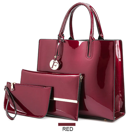 3-Piece Luxury Women’s Handbag Set – Elegant PU Leather Tote, Crossbody Bag & Wallet Combo – Professional & Casual Purse Set