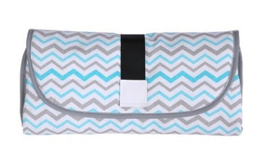 Portable Baby Changing Pad – Waterproof Travel Diaper Station – Compact Foldable Nappy Clutch with Head Cushion