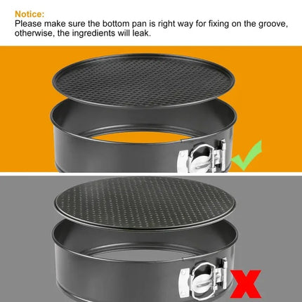 ProBake™ Professional Springform Pan – Heavy-Duty Carbon Steel Cake Mold with Non-Stick Coating