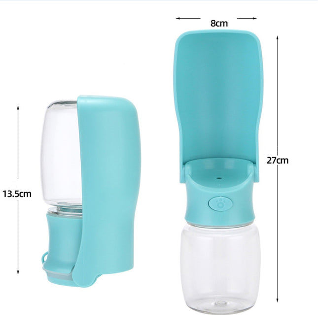 Portable Dog Water Bottle – 2-in-1 Foldable Pet Water Dispenser for Walking – Leak-Proof Travel Bowl for Dogs & Cats (BPA Free)