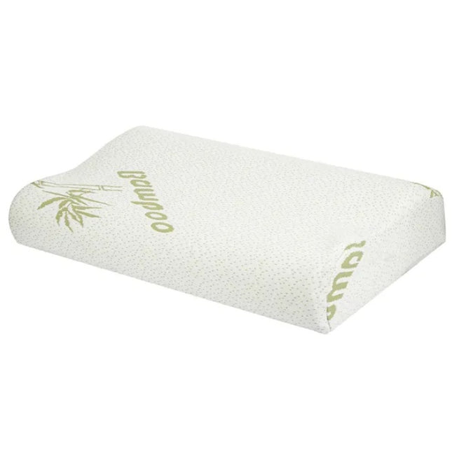 Bamboo Memory Foam Pillow – Shredded Orthopedic Sleeping Pillow with Breathable Cooling Bamboo Cover – Neck & Shoulder Pain Relief