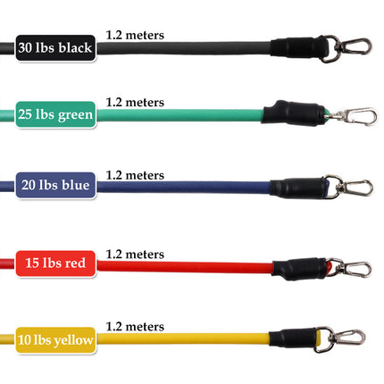 4-Tube Foot Pedal Resistance Band – Sit-Up Body Trimmer & Elastic Pull Rope – Home Fitness Equipment for Abs, Waist & Arm Training