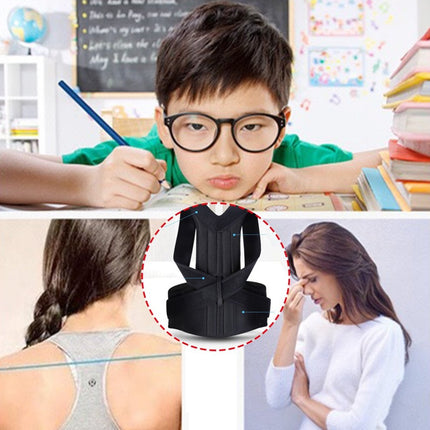 Adjustable Back Posture Corrector – Upper Back Support Brace for Men & Women – Breathable Clavicle Support for Neck, Back, and Shoulder Pain Relief